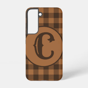 Cozy Brown Plaid Buffalo Print Pattern Samsung Galaxy Case
