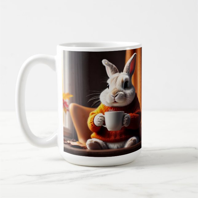 Cozy Bunny Coffee Mug (Left)