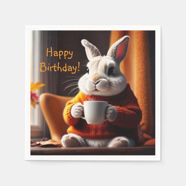 Cozy Bunny Napkin (Front)