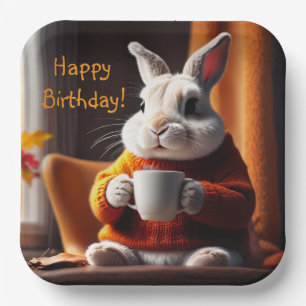 Cozy Bunny Paper Plate