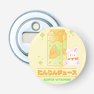 COZY BUNNY WITH CARROT JUICE BOTTLE OPENER