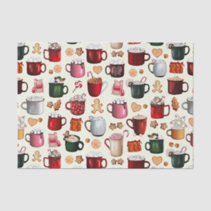 Cozy Cabin Hot Cocoa and Winter Treats Tissue Paper