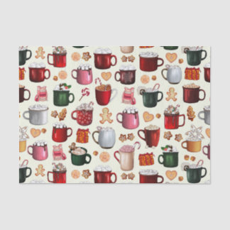 Cozy Cabin Hot Cocoa and Winter Treats Tissue Paper