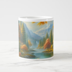 Cozy Cabin In The Woods Large Coffee Mug
