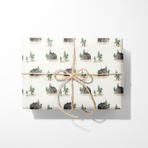Cozy Cabin In The Woods Wrapping Paper