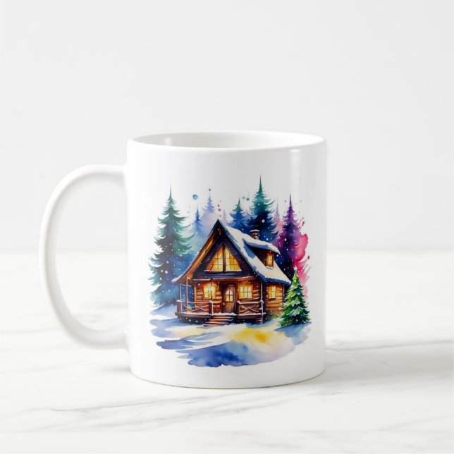 Cozy Cabin Personalized Mug (Left)