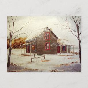 Cozy Cabin Postcard