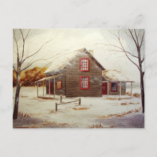 Cozy Cabin Postcard