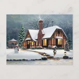 Cozy Cabin Postcard