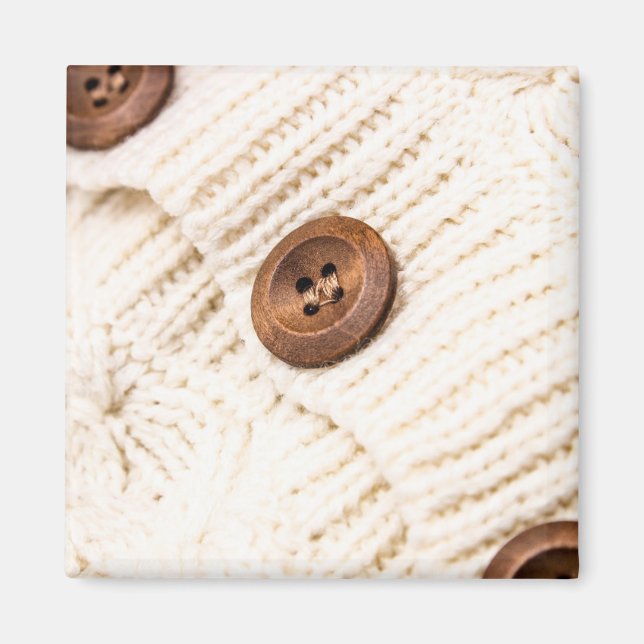 Cozy cable knit magnet (Front)