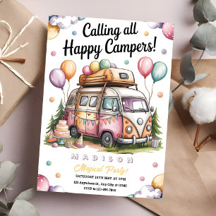Cozy Camper Celebration Invitation