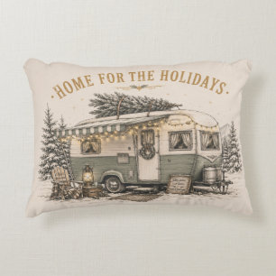 Cozy Camper Christmas Sofa Decor Accent Pillow