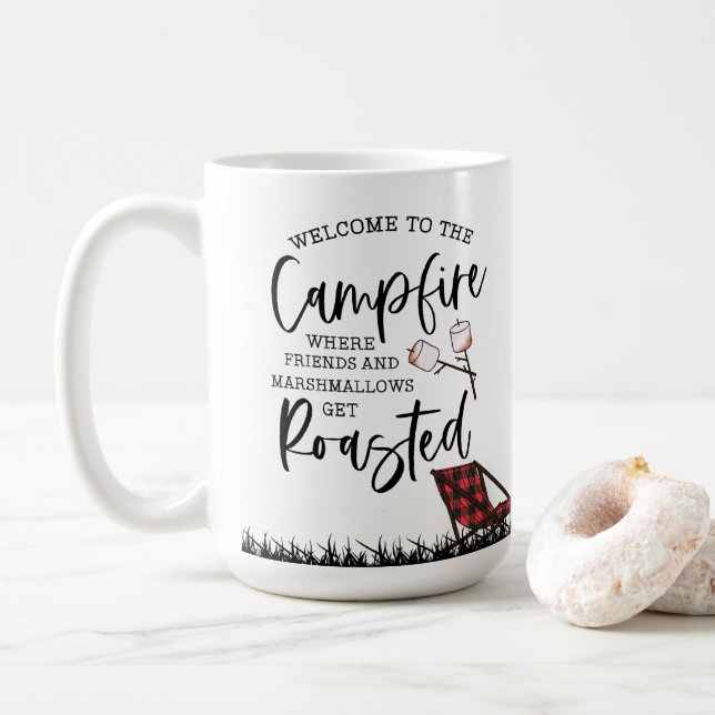 Cozy Campfire Coffee Mug (With Donut)
