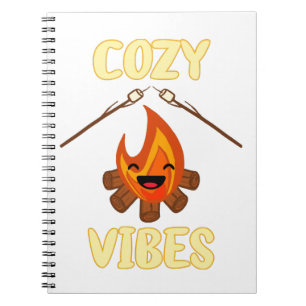 Cozy Campfire Vibes Roasting Marshmallows for Smor Notebook