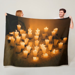 COZY CANDLES FLEECE BLANKET