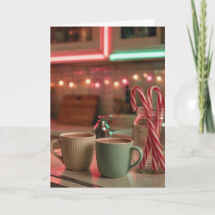 Cozy Candy Cane Christmas Card