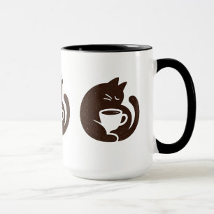 Cozy Cat and Coffee Cup