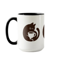 Cozy Cat and Coffee Cup