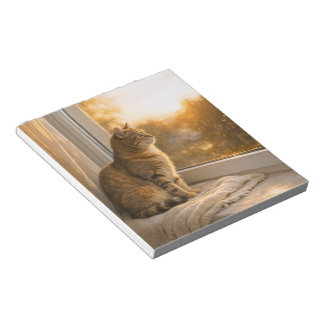 Cozy Cat at the Window – Veterinary Clinic Notepad