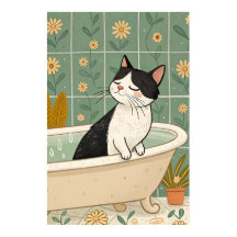 Cozy Cat Bath: Whimsical Relaxation