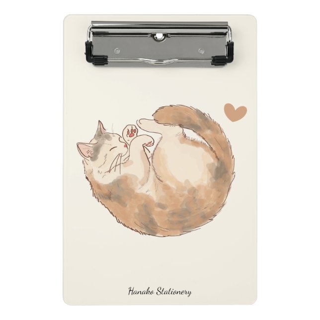Cozy Cat Café Anime Mini Clipboard (Front)