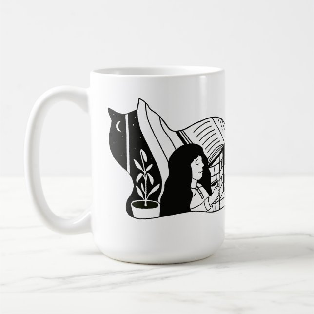 Cozy Cat Coffee Mug (Left)