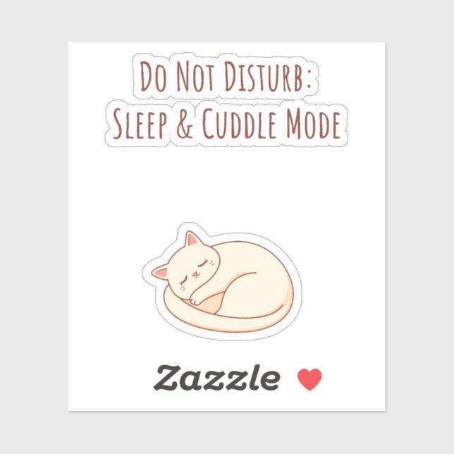 Cozy Cat in Sleep Mode (Sheet)