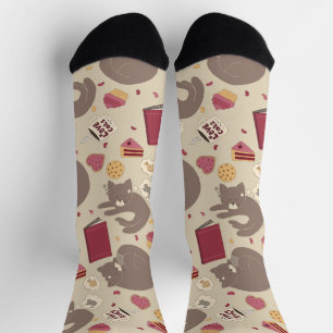 Cozy Cat Lovers Collage Socks