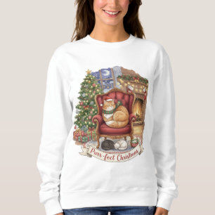 Cozy Cats Christmas Cat Lovers Sweatshirt