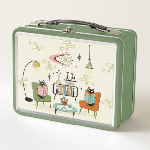Cozy Cats' Den ©studioxtine Metal Lunch Box