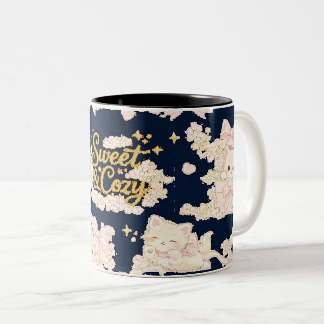 Cozy Celestial Night Sky Mug (Front Right)