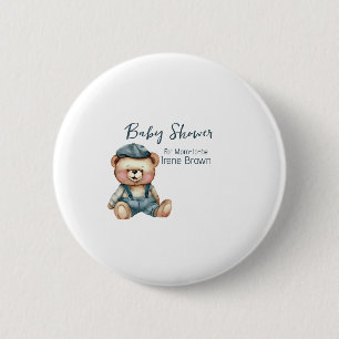 Cozy Charming Baby Shower 2 Inch Round Button