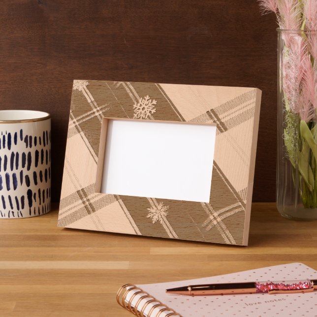 Cozy Checked Picture Frame (Left)