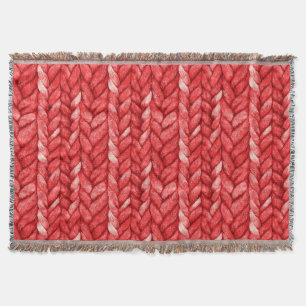Cozy Chic Red Sweater Throw Blanket