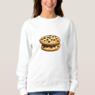 Cozy Choco Chip Cookie Women's Sweatshirt
