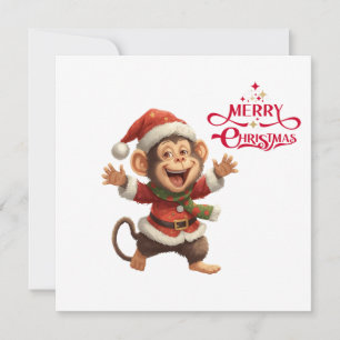 Cozy Christmas Animal Illustration – Winter Cheer Holiday Card