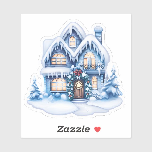 Cozy Christmas at the Festive Blue House (Sheet)
