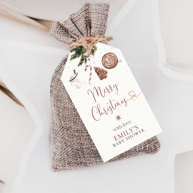 Cozy Christmas Baby Shower Gift Tags (Creator Uploaded)