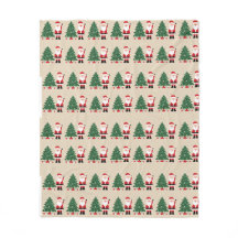 Cozy Christmas Blanket with Santa