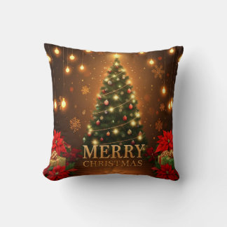 Cozy Christmas Cabin: Throw Pillow