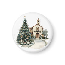 Cozy Christmas Church & Tree