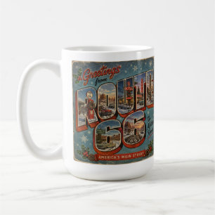 Cozy Christmas Cocoa Route 66 Large Letter Coffee Mug