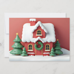 Cozy Christmas Cottage Card