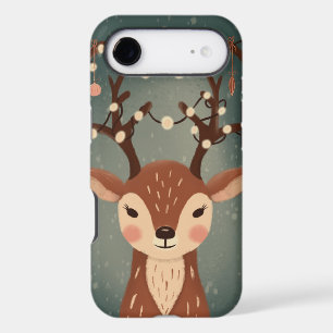 Cozy Christmas Deer with Ornaments and LPhone Case