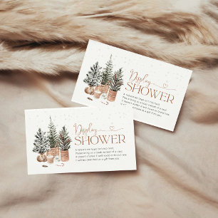 Cozy Christmas Display Shower Enclosure Card