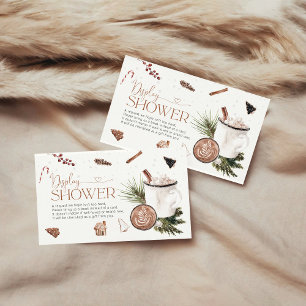 Cozy Christmas Display Shower Enclosure Card