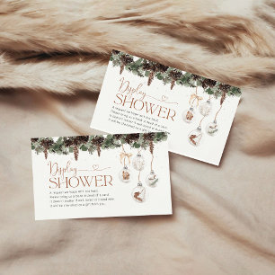 Cozy Christmas Display Shower Enclosure Card