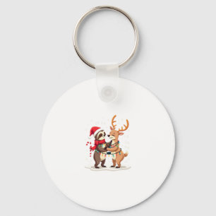 Cozy Christmas Dragonfly Keychain