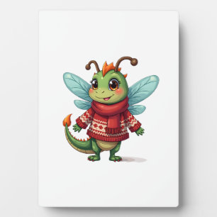 Cozy Christmas Dragonfly Plaque