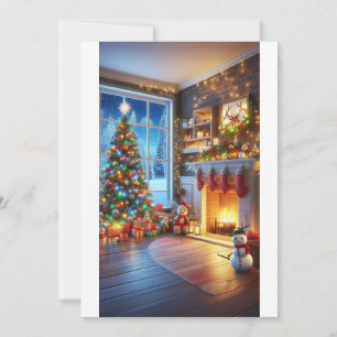 "Cozy Christmas Eve" Invitation